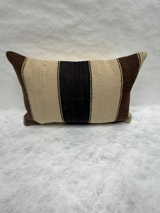 Turkish Hemp Pillow Cushion Natural Beige Brown Pillow Cushion Cover 16" x 24" #30119
