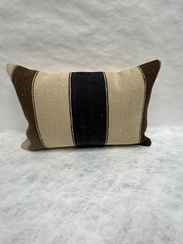 Turkish Hemp Pillow Cushion Natural Beige Brown Pillow Cushion Cover 16" x 24" #30119