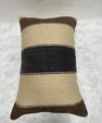 Turkish Hemp Pillow Cushion Natural Beige Brown Pillow Cushion Cover 16" x 24" #30119