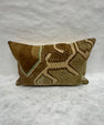 Turkish Hemp Pillow Cushion Natural Olive Green Brown Pillow Cushion Cover 16" x 24" #30101