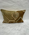 Turkish Hemp Pillow Cushion Natural Olive Green Brown Pillow Cushion Cover 16" x 24" #30101