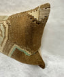 Turkish Hemp Pillow Cushion Natural Olive Green Brown Pillow Cushion Cover 16" x 24" #30101