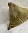 Turkish Hemp Pillow Cushion Natural Olive Green Brown Pillow Cushion Cover 16" x 24" #30101