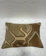 Turkish Hemp Pillow Cushion Natural Olive Green Brown Pillow Cushion Cover 16" x 24" #30101