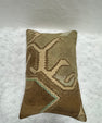 Turkish Hemp Pillow Cushion Natural Olive Green Brown Pillow Cushion Cover 16" x 24" #30101