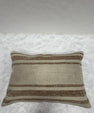Turkish Hemp Pillow Cushion Natural Beige Brown Pillow Cushion Cover 16" x 24" #30032