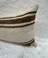 Turkish Hemp Pillow Cushion Natural Beige Brown Pillow Cushion Cover 16" x 24" #30105