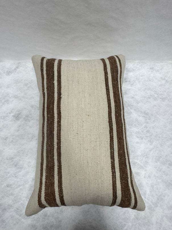 Turkish Hemp Pillow Cushion Natural Beige Brown Pillow Cushion Cover 16" x 24" #30105