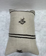 Turkish Hemp Pillow Cushion Natural Beige Black Pillow Cushion Cover 16" x 24" #30107