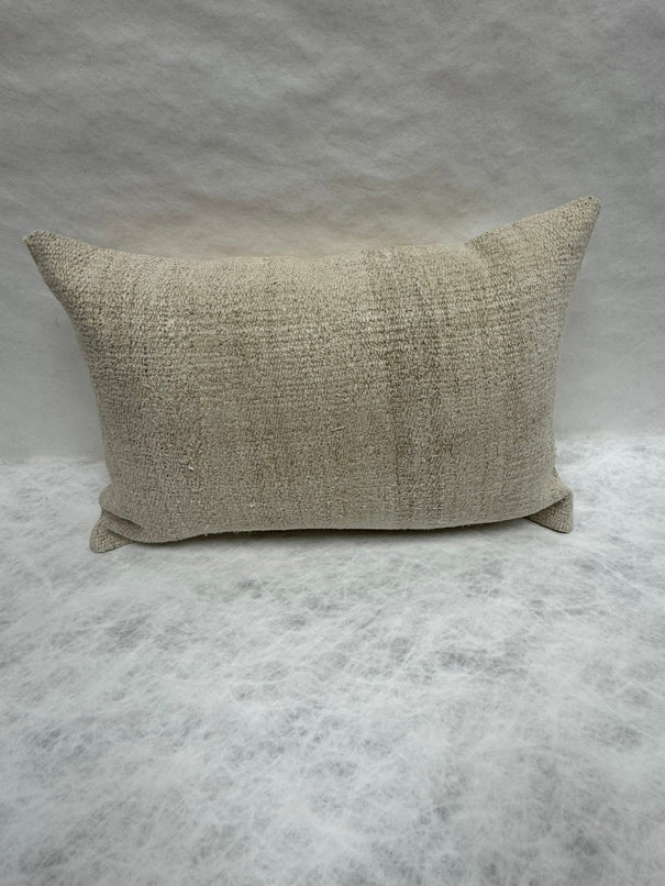 Turkish Hemp Pillow Cushion Natural Beige Pillow Cushion Cover 16" x 24" #30090