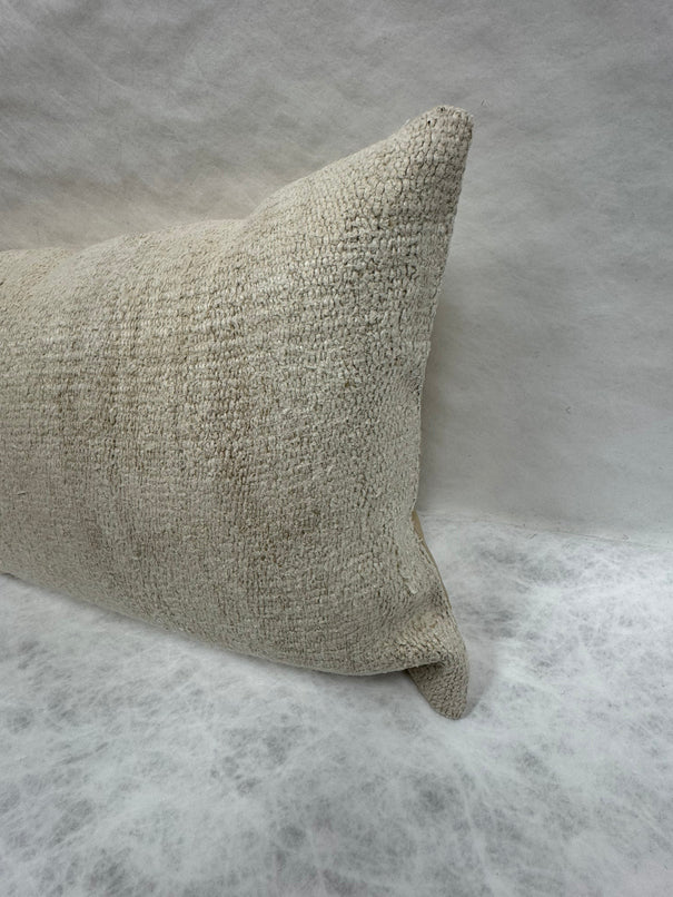 Turkish Hemp Pillow Cushion Natural Beige Pillow Cushion Cover 16" x 24" #30090