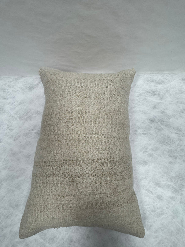 Turkish Hemp Pillow Cushion Natural Beige Pillow Cushion Cover 16" x 24" #30090