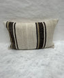 Turkish Hemp Pillow Cushion Natural Beige Black Pillow Cushion Cover 16" x 24" #30102