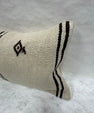 Turkish Hemp Pillow Cushion Natural Beige Black Pillow Cushion Cover 16" x 24" #30067