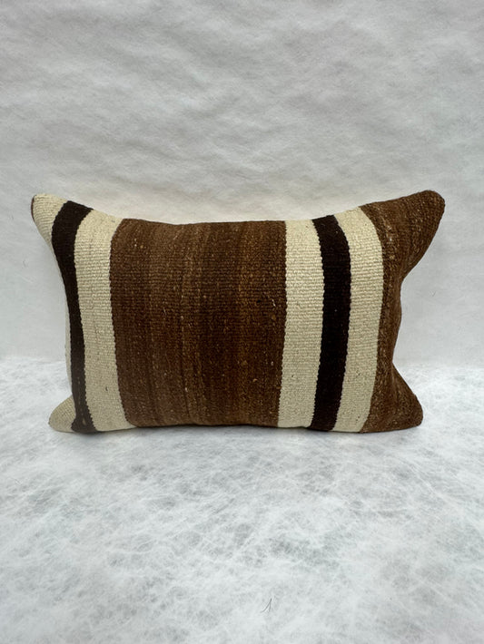 Turkish Hemp Pillow Cushion Natural Beige Brown Pillow Cushion Cover 16" x 24" #30169