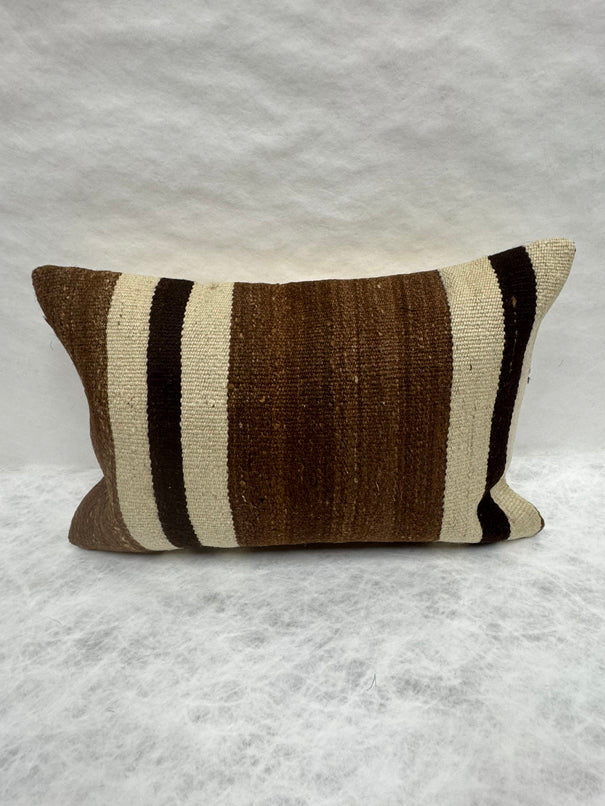 Turkish Hemp Pillow Cushion Natural Beige Brown Pillow Cushion Cover 16" x 24" #30169