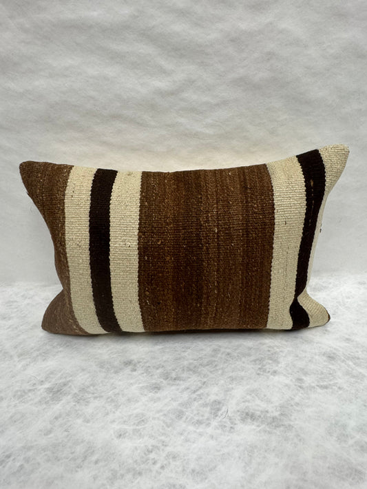 Turkish Hemp Pillow Cushion Natural Beige Brown Pillow Cushion Cover 16" x 24" #30169