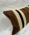 Turkish Hemp Pillow Cushion Natural Beige Brown Pillow Cushion Cover 16" x 24" #30169