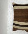 Turkish Hemp Pillow Cushion Natural Beige Brown Pillow Cushion Cover 16" x 24" #30169