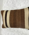 Turkish Hemp Pillow Cushion Natural Beige Brown Pillow Cushion Cover 16" x 24" #30169