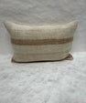 Turkish Hemp Pillow Cushion Natural Beige Rust Pillow Cushion Cover 16" x 24" #30059