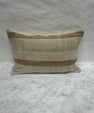 Turkish Hemp Pillow Cushion Natural Beige Rust Pillow Cushion Cover 16" x 24" #30059