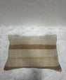 Turkish Hemp Pillow Cushion Natural Beige Rust Pillow Cushion Cover 16" x 24" #30059