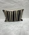 Turkish Hemp Pillow Cushion Natural Beige Black Pillow Cushion Cover 16" x 24" #30060