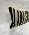 Turkish Hemp Pillow Cushion Natural Beige Black Pillow Cushion Cover 16" x 24" #30060