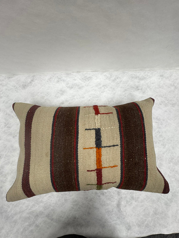 Turkish Hemp Pillow Cushion Natural Beige Brown Pillow Cushion Cover 16" x 24" #30061
