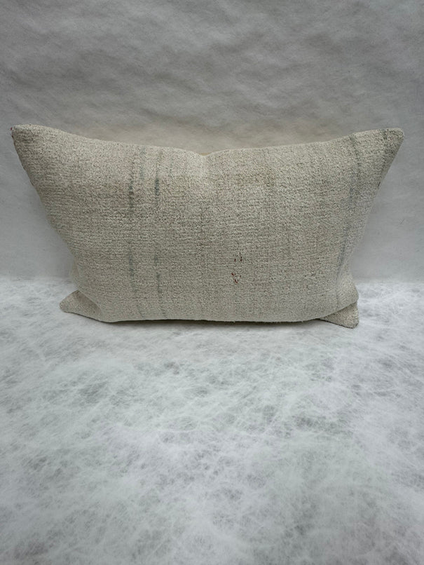 Turkish Hemp Pillow Cushion Natural Beige Pillow Cushion Cover 16" x 24" #30073