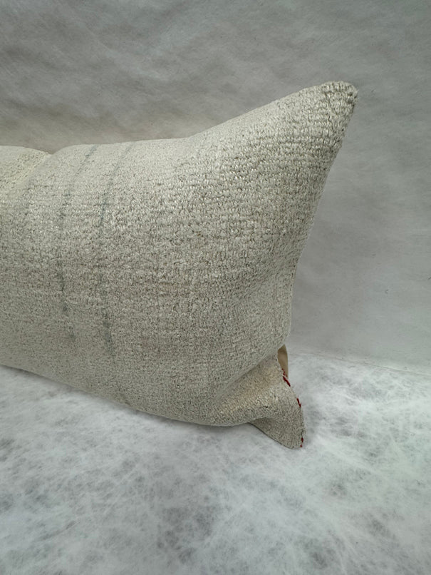 Turkish Hemp Pillow Cushion Natural Beige Pillow Cushion Cover 16" x 24" #30073