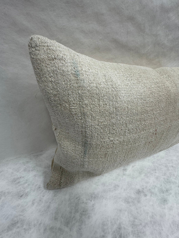 Turkish Hemp Pillow Cushion Natural Beige Pillow Cushion Cover 16" x 24" #30073