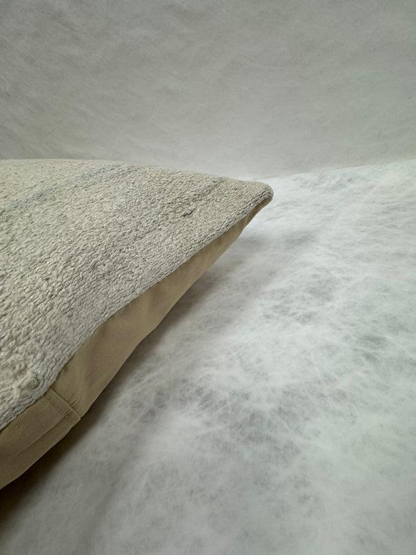 Turkish Hemp Pillow Cushion Natural Beige Pillow Cushion Cover 16" x 24" #30073