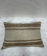 Turkish Hemp Pillow Cushion Natural Beige Brown Pillow Cushion Cover 16" x 24" #30062