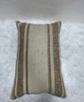 Turkish Hemp Pillow Cushion Natural Beige Brown Pillow Cushion Cover 16" x 24" #30062