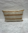 Turkish Hemp Pillow Cushion Natural Beige Rusty Brown Pillow Cushion Cover 16" x 24" #30074