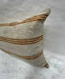 Turkish Hemp Pillow Cushion Natural Beige Rusty Brown Pillow Cushion Cover 16" x 24" #30074