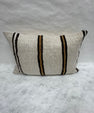 Turkish Hemp Pillow Cushion Natural Beige Black Pillow Cushion Cover 16" x 24" #30075
