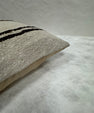 Turkish Hemp Pillow Cushion Natural Beige Black Pillow Cushion Cover 16" x 24" #30075