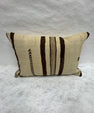 Turkish Hemp Pillow Cushion Natural Beige Dark Brown Pillow Cushion Cover 16" x 24" #30077