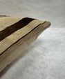 Turkish Hemp Pillow Cushion Natural Beige Dark Brown Pillow Cushion Cover 16" x 24" #30077
