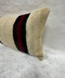 Turkish Hemp Pillow Cushion Natural Black Red Pillow Cushion Cover 16" x 24" #30076