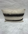 Turkish Hemp Pillow Cushion Natural Beige Black Pillow Cushion Cover 16" x 24" #30210