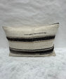 Turkish Hemp Pillow Cushion Natural Beige Black Pillow Cushion Cover 16" x 24" #30210