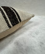 Turkish Hemp Pillow Cushion Natural Beige Black Pillow Cushion Cover 16" x 24" #30210