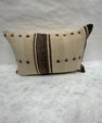 Turkish Hemp Pillow Cushion Natural Beige Dark Brown Pillow Cushion Cover 16" x 24" #30063