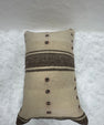 Turkish Hemp Pillow Cushion Natural Beige Dark Brown Pillow Cushion Cover 16" x 24" #30063