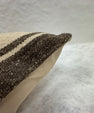 Turkish Hemp Pillow Cushion Natural Beige Dark Brown Pillow Cushion Cover 16" x 24" #30063