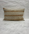 Turkish Hemp Pillow Cushion Natural Beige Rusty Brown Pillow Cushion Cover 16" x 24" #30089